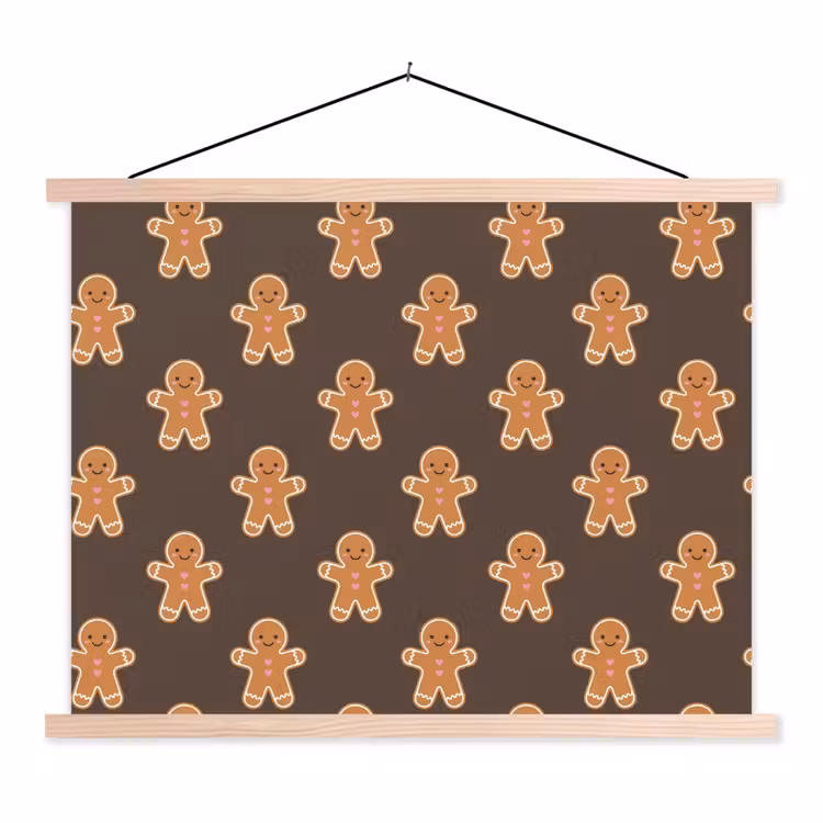 Schoolplaat - Peperkoek - Kerst - Bruin — 1