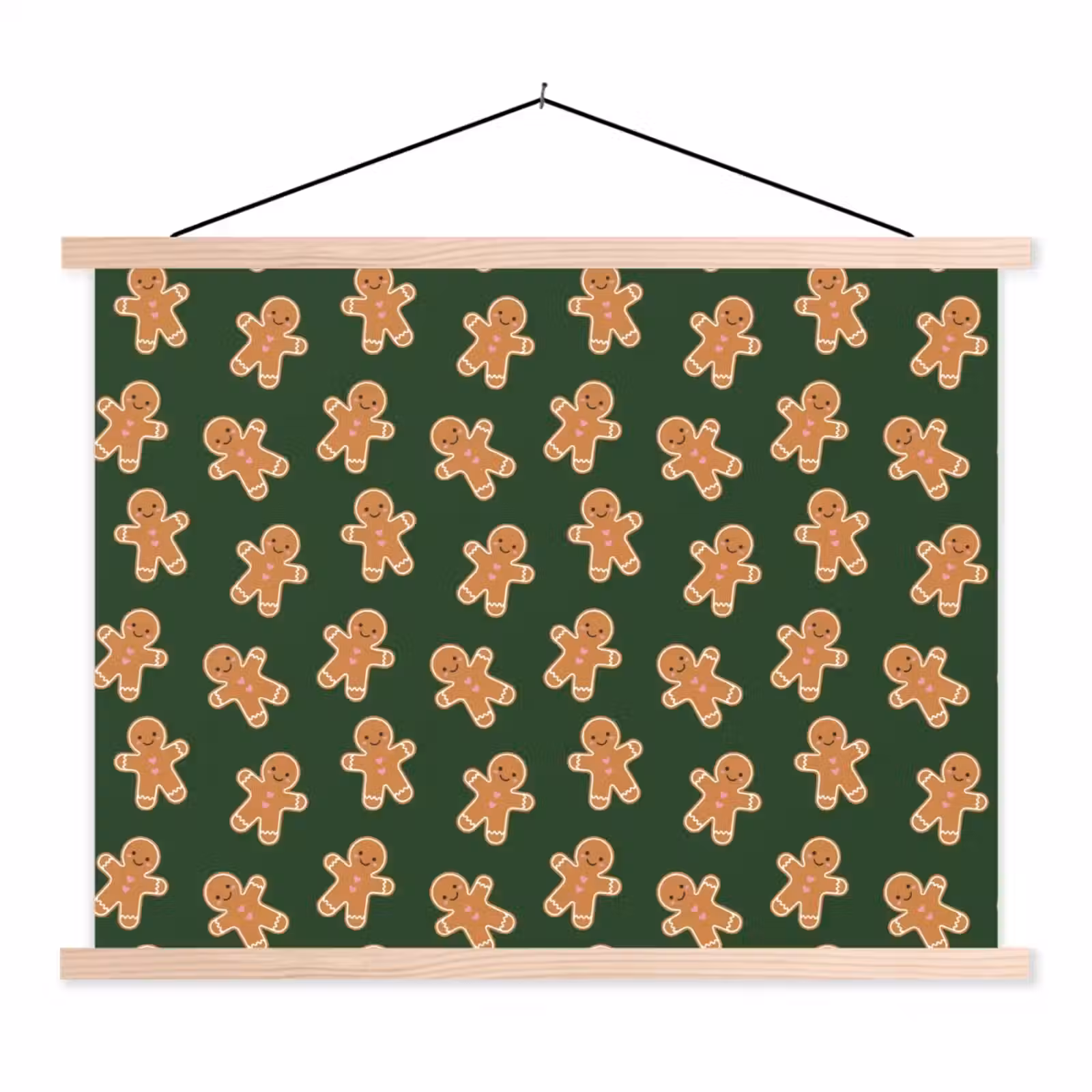 Schoolplaat - Peperkoek - Kerst - Groen - Bruin — 1