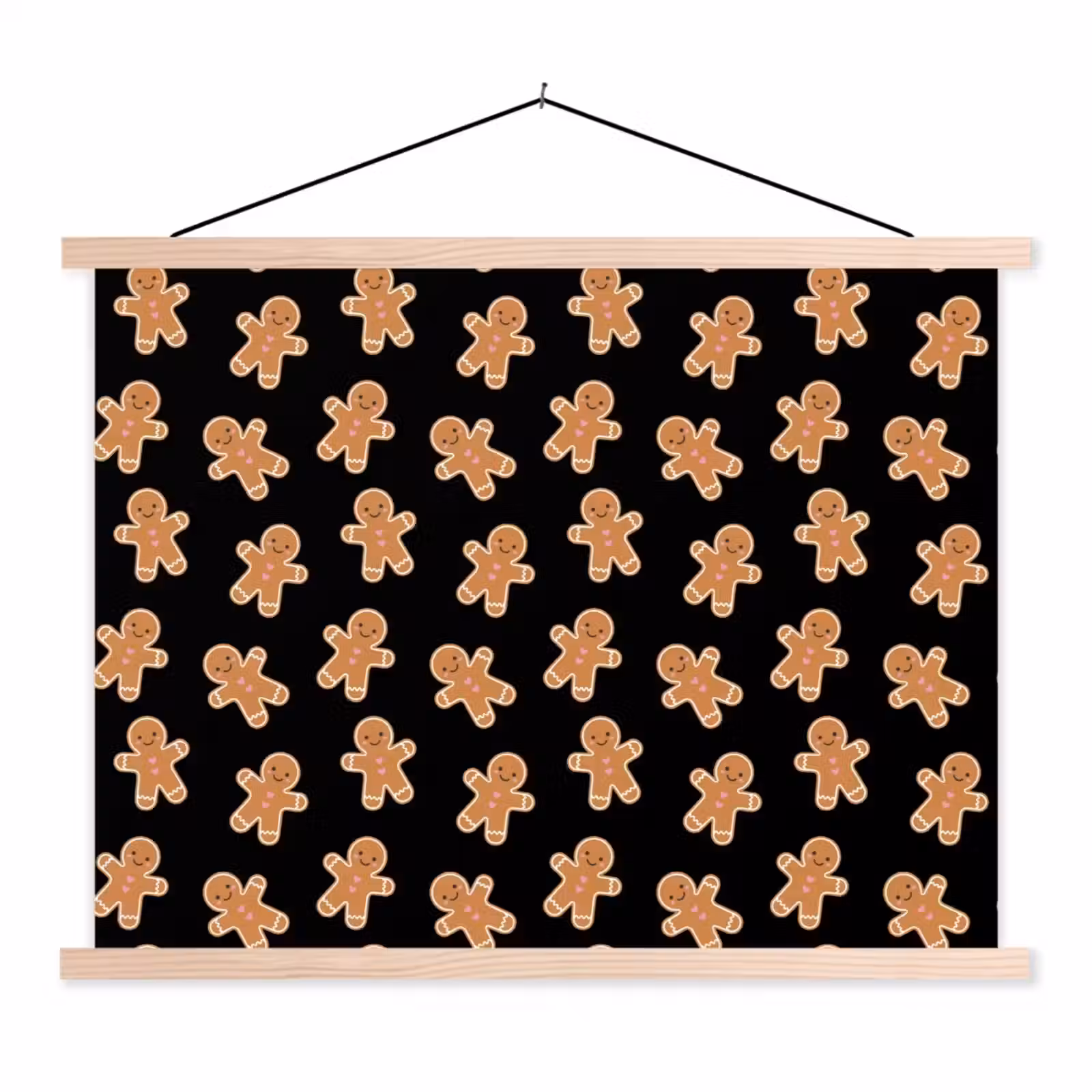 Schoolplaat - Peperkoek - Kerst - Zwart - Bruin — 1