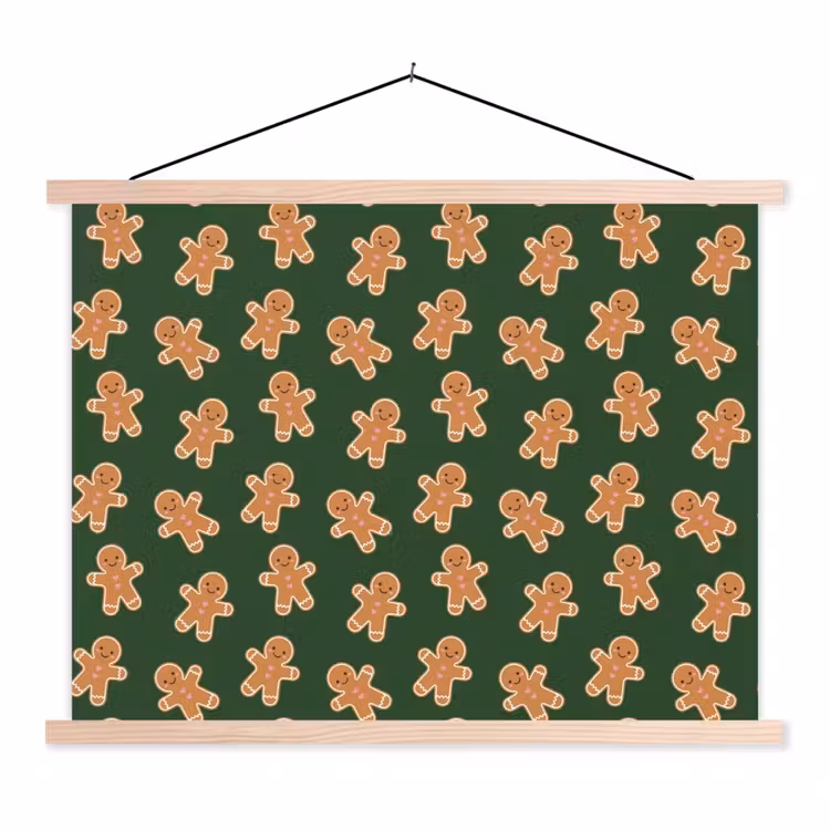 Schoolplaat - Peperkoek - Kerst - Groen - Bruin — 1