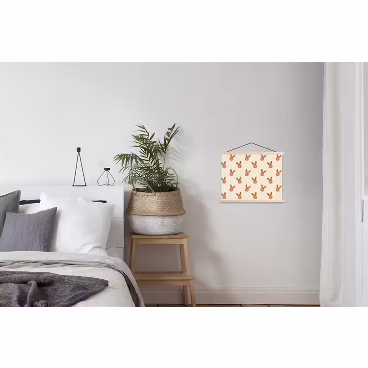 Schoolplaat - Rendieren - Kerst - Crème - Roze — 2