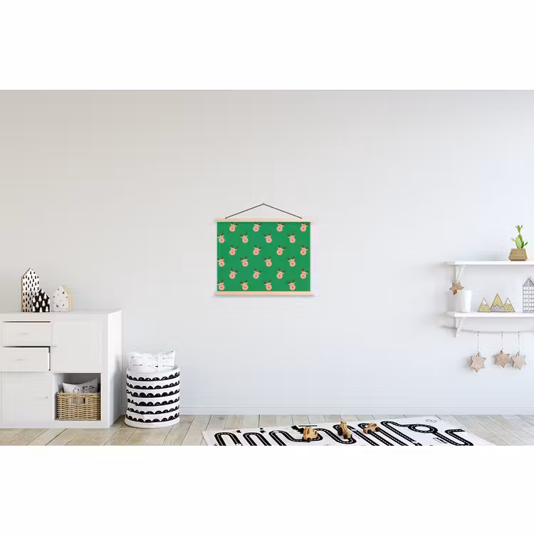 Schoolplaat - Rendieren - Kerst - Neon - Groen — 3