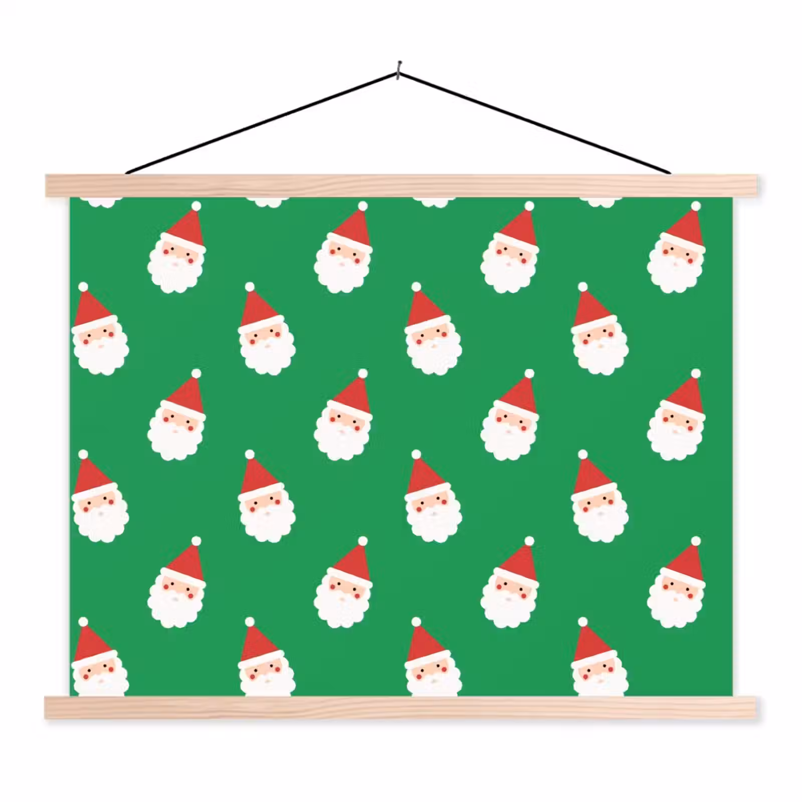 Schoolplaat - Kerstman - Kerst - Neon - Groen — 1