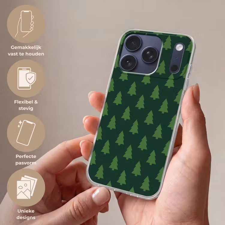 Telefoonhoesje - Kerstboom - Groen - Kerst — 4