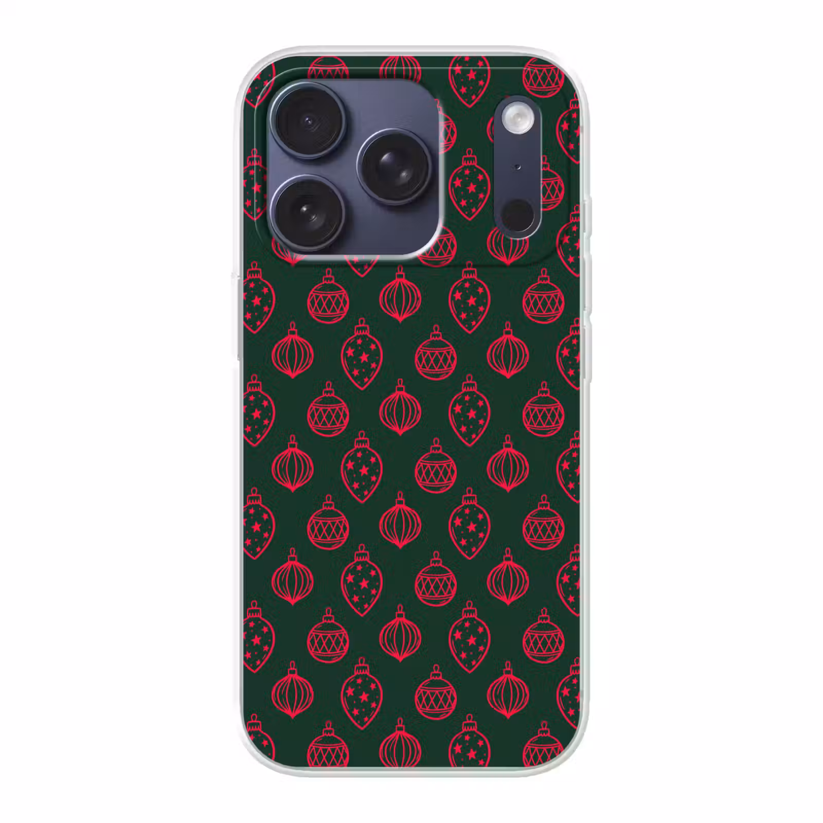 Telefoonhoesje - Kerstbal - Rood - Groen — 1