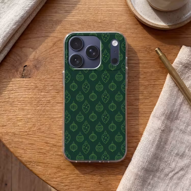 Telefoonhoesje - Kerstbal - Groen - Kerst — 2