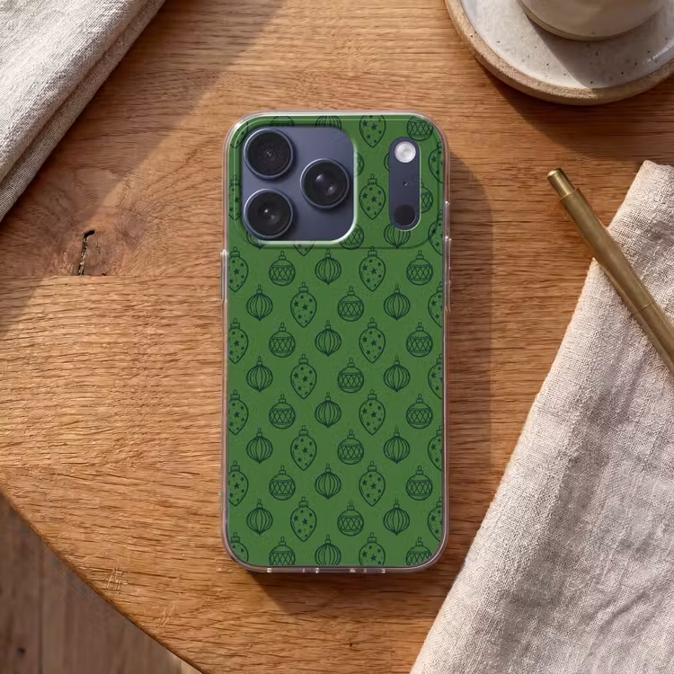 Telefoonhoesje - Kerstbal - Kerst - Groen — 2