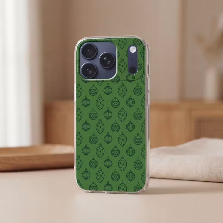 Telefoonhoesje - Kerstbal - Kerst - Groen — 3