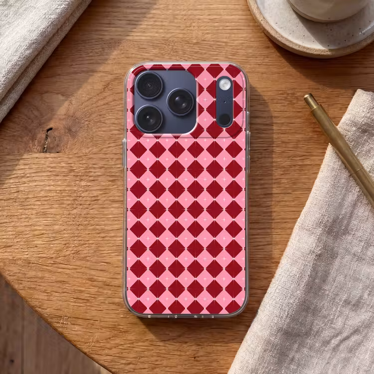 Telefoonhoesje - Ster - Rood - Roze - Kerst — 2