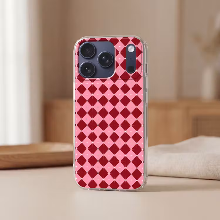 Telefoonhoesje - Ster - Rood - Roze - Kerst — 3