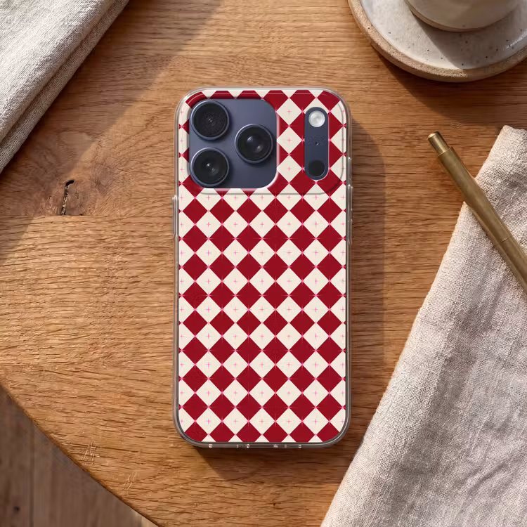 Telefoonhoesje - Ster - Roze - Rood - Kerst — 2