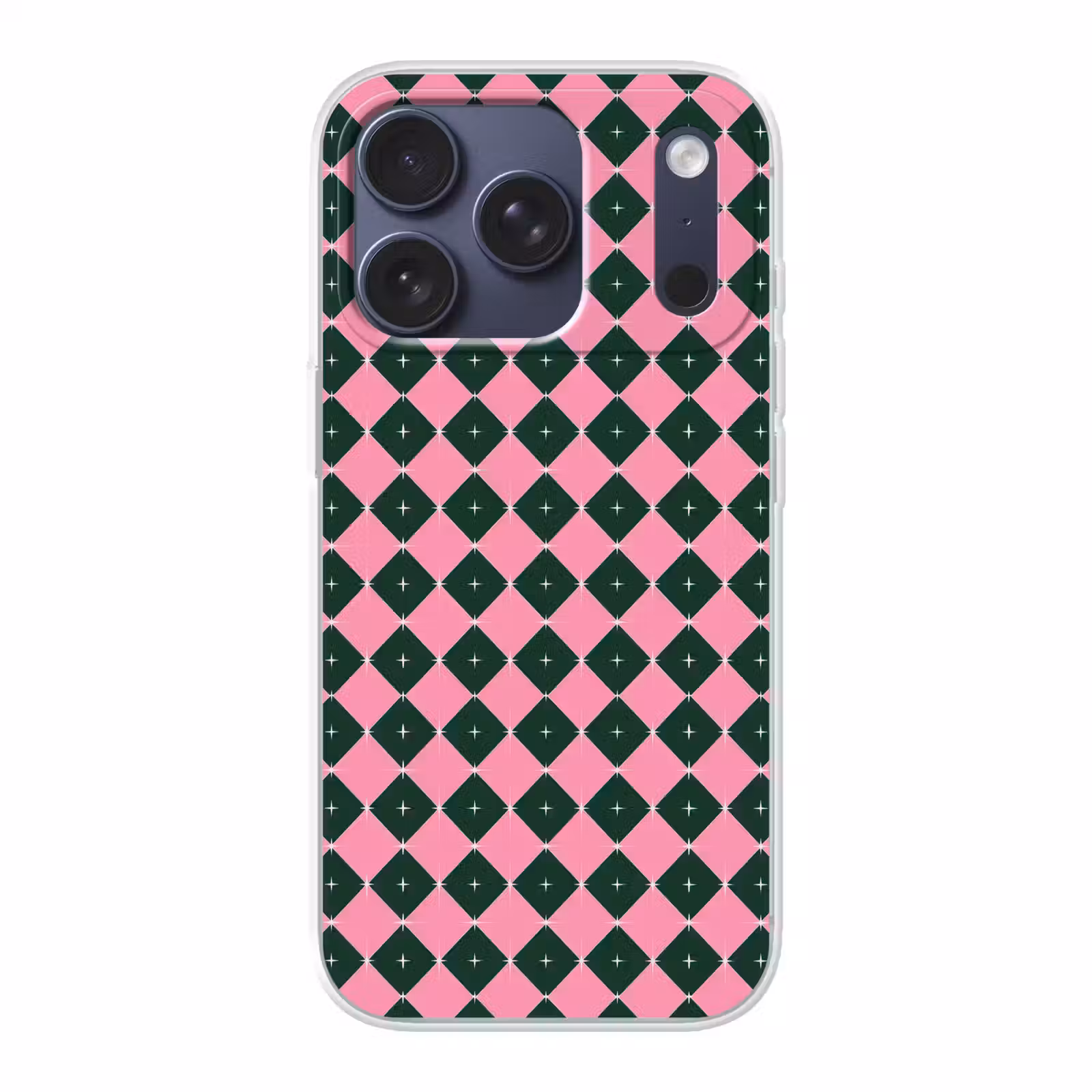 Telefoonhoesje - Kerst - Roze - Groen - Ster — 1