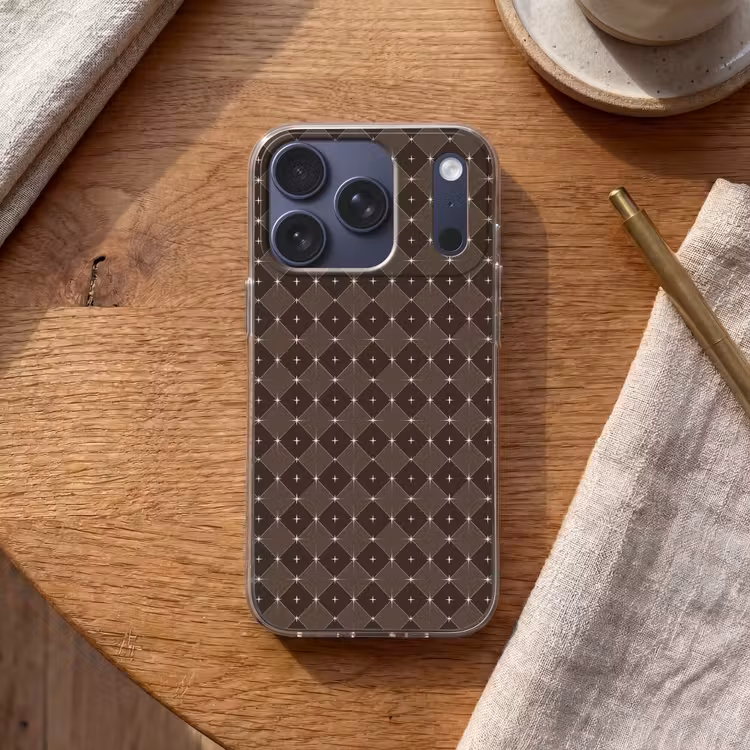 Telefoonhoesje - Ster - Bruin - Taupe - Kerst — 2