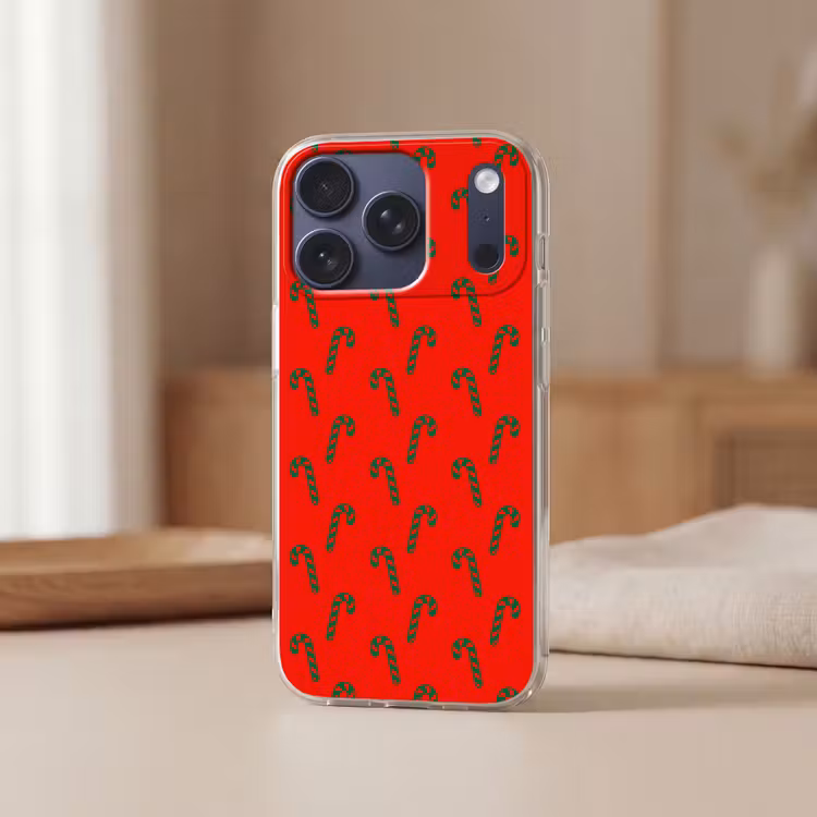 Telefoonhoesje - Kerst - Rood - Groen - Zuurstok — 3