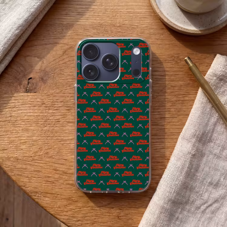 Telefoonhoesje - Tekst - Roze - Rood - Groen - Strik — 2