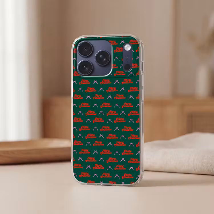 Telefoonhoesje - Tekst - Roze - Rood - Groen - Strik — 3