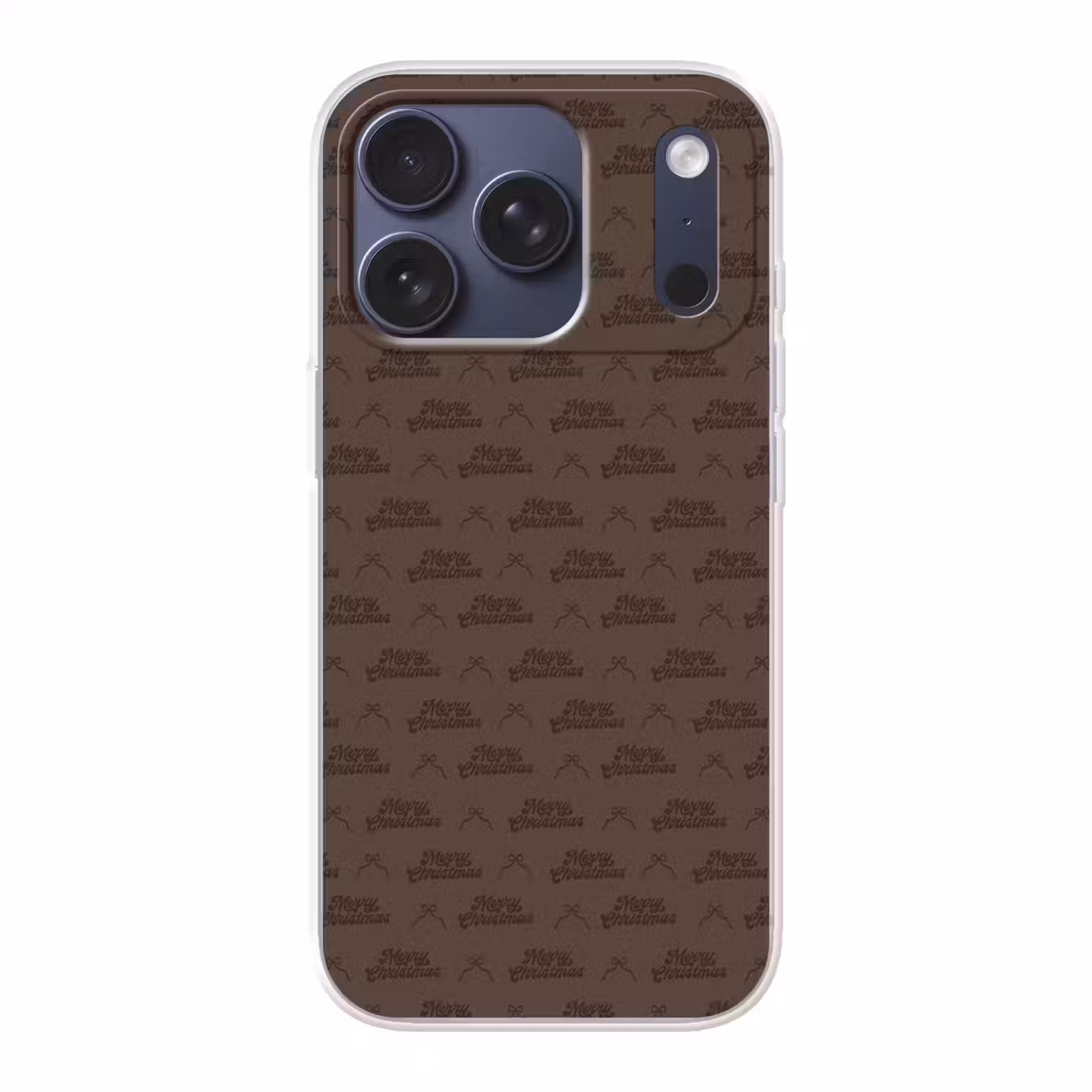 Telefoonhoesje - Tekst - Strik - Bruin — 1
