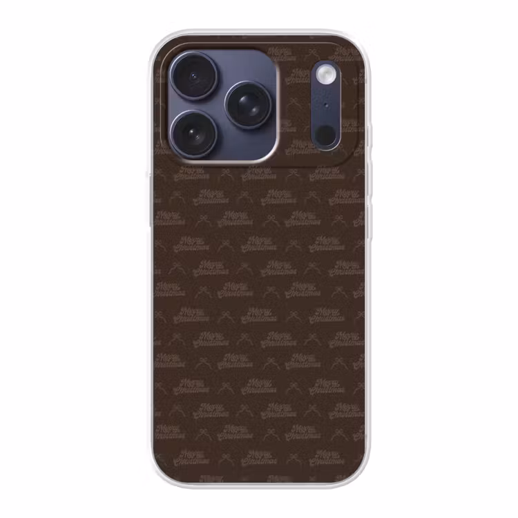 Telefoonhoesje - Tekst - Bruin - Strik — 1