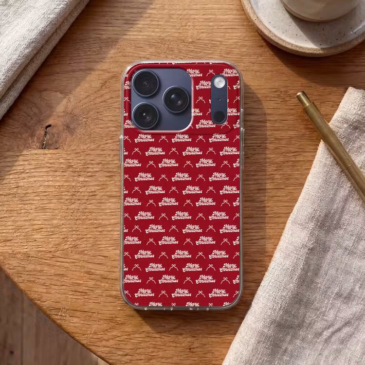 Telefoonhoesje - Tekst - Rood - Wit - Strik — 2