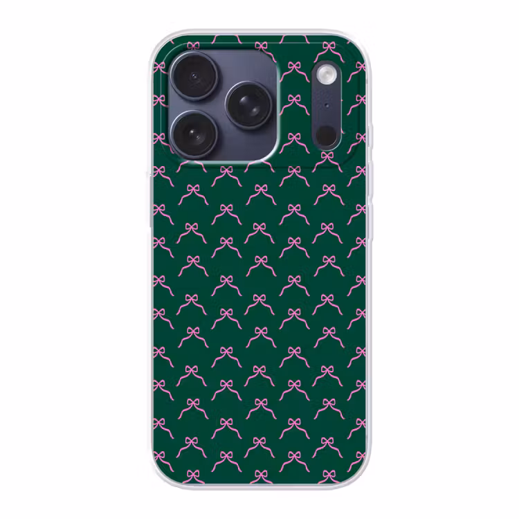Telefoonhoesje - Kerst - Neon - Groen - Strik — 1