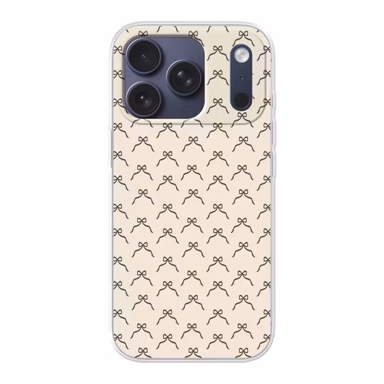 Telefoonhoesje - Kerst - Strik - Crème — 1