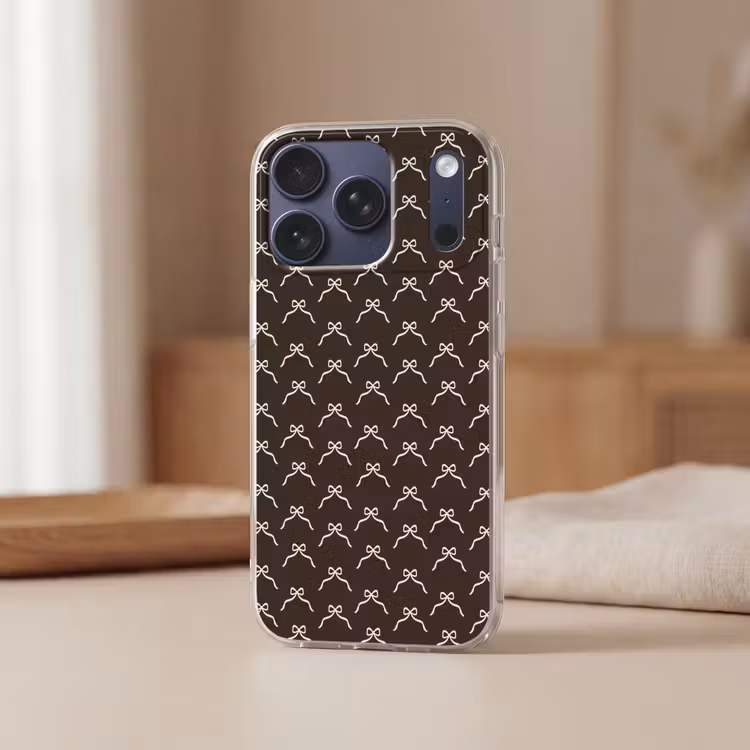 Telefoonhoesje - Bruin - Strik - Kerst — 3