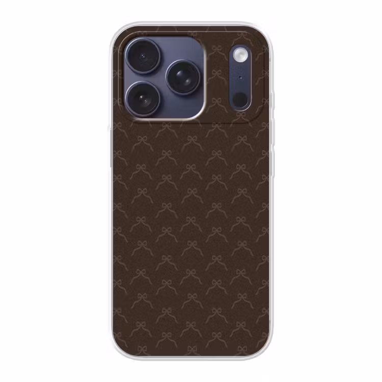 Telefoonhoesje - Kerst - Bruin - Strik — 1