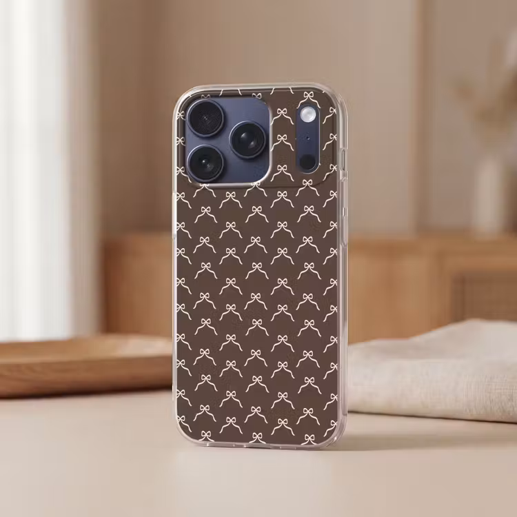 Telefoonhoesje - Kerst - Strik - Bruin — 3