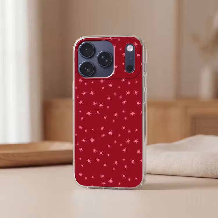 Telefoonhoesje - Ster - Roze - Kerst - Rood — 3