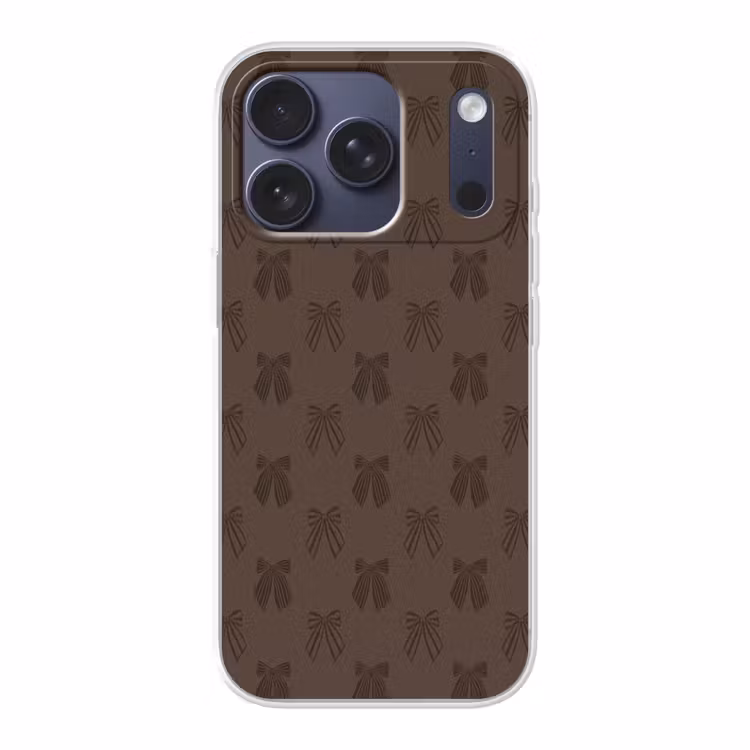 Telefoonhoesje - Strikken - Kerst - Bruin — 1