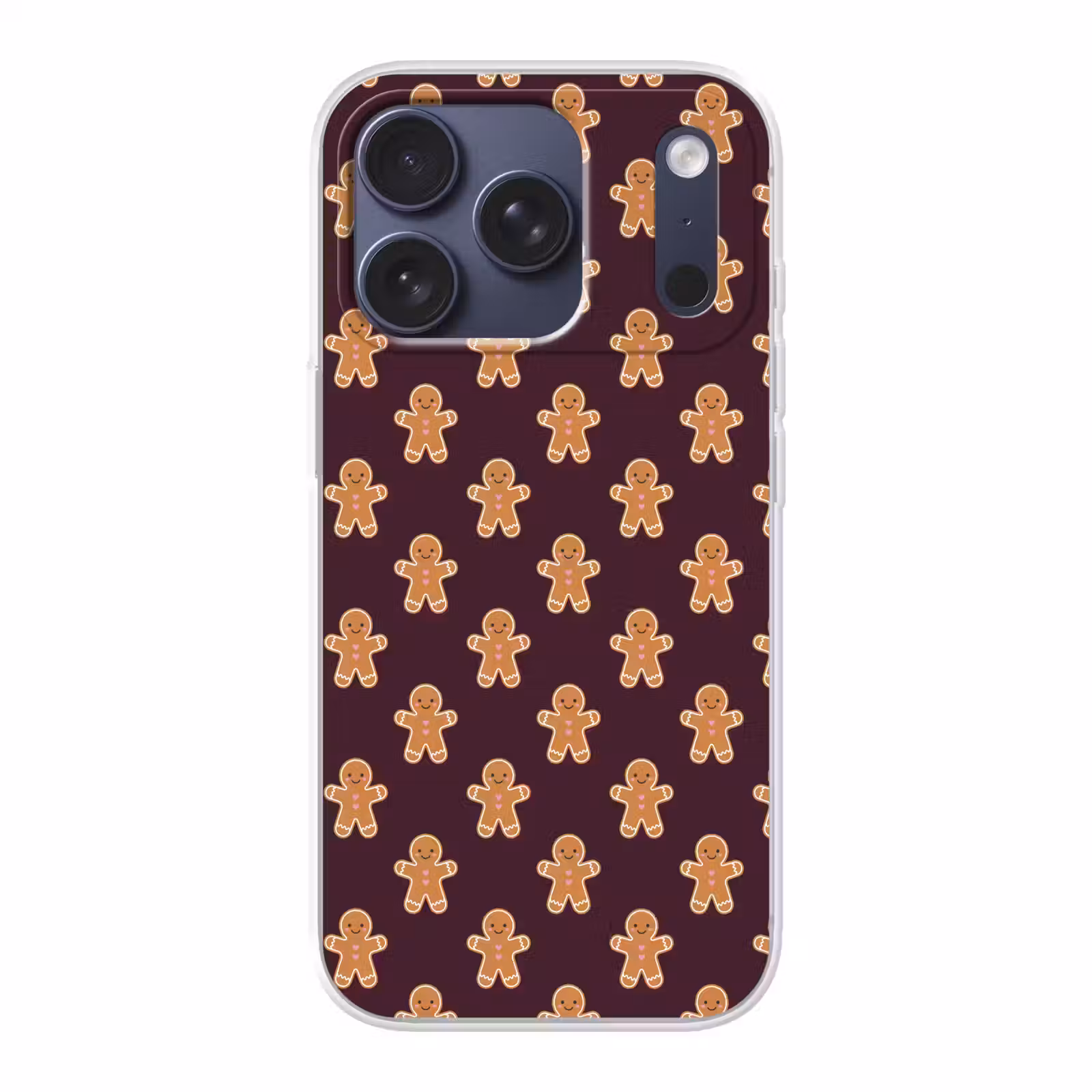 Telefoonhoesje - Peperkoek - Kerst - Burgundy — 1