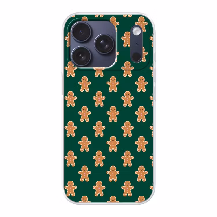 Telefoonhoesje - Peperkoek - Kerst - Groen — 1