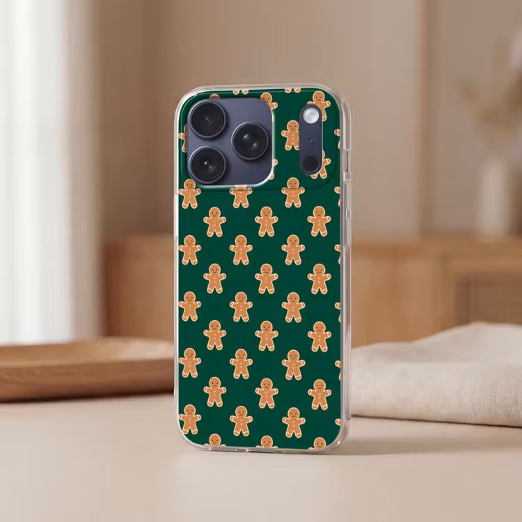 Telefoonhoesje - Peperkoek - Kerst - Groen — 3
