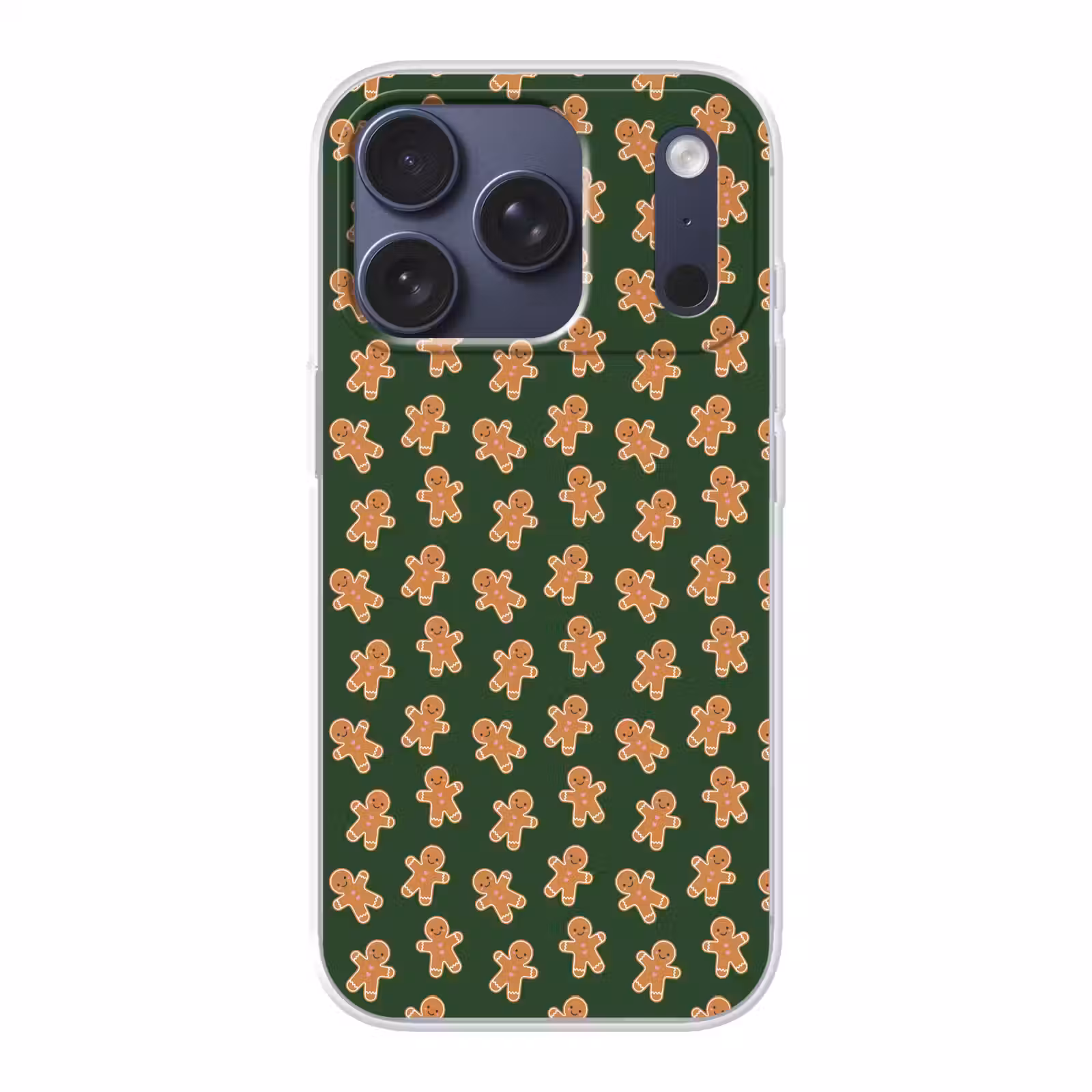 Telefoonhoesje - Peperkoek - Kerst - Groen - Bruin — 1