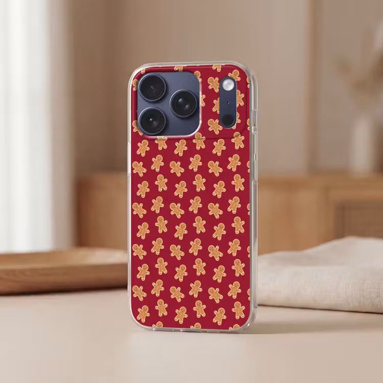 Telefoonhoesje - Peperkoek - Rood - Bruin - Kerst — 3