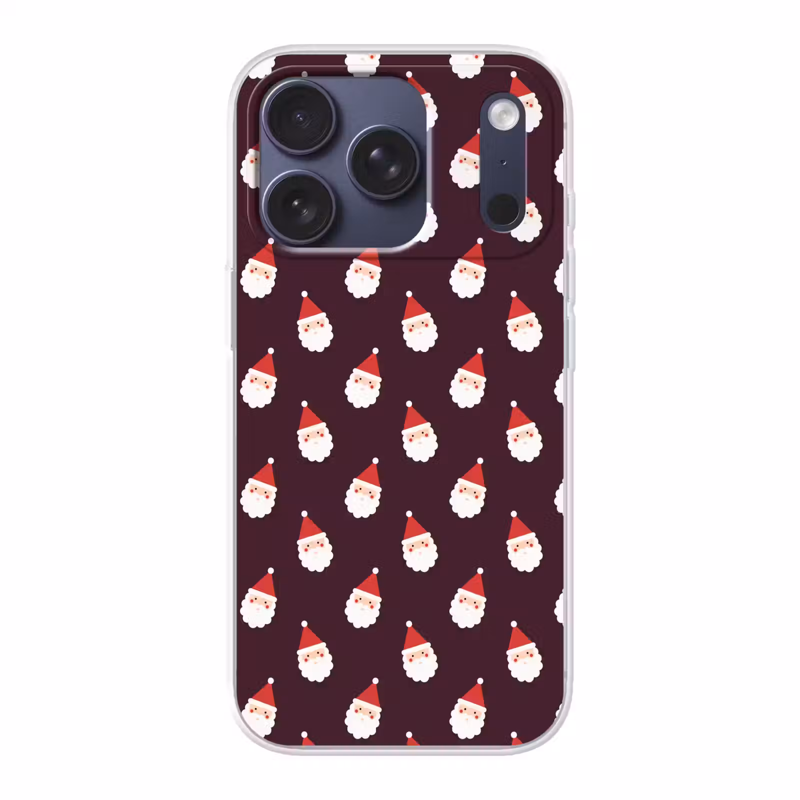 Telefoonhoesje - Kerstman - Kerst - Donker - Rood — 1