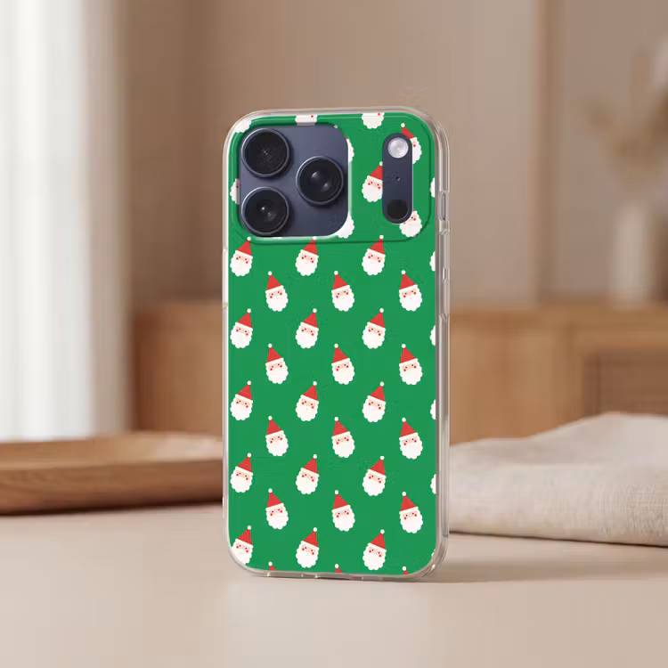 Telefoonhoesje - Kerstman - Kerst - Neon - Groen — 3