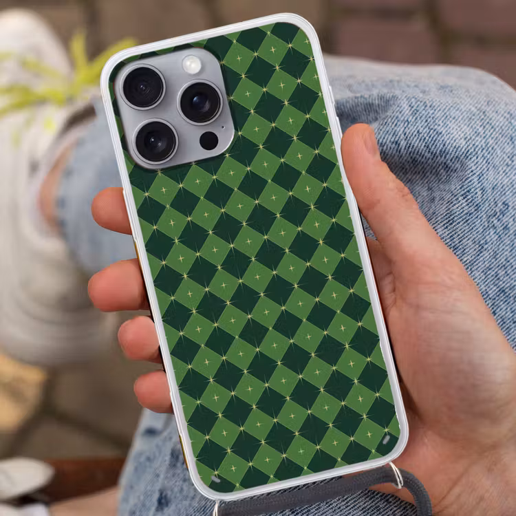 Telefoonhoesje met koord - Ster - Groen - Kerst — 2