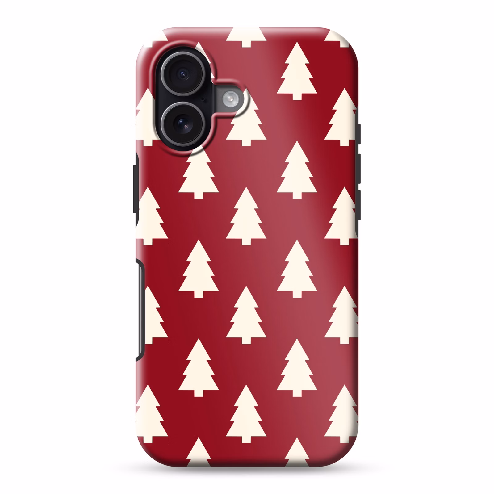 Telefoonhoesje Toughcase - Kerstboom - Rood - Wit — 1
