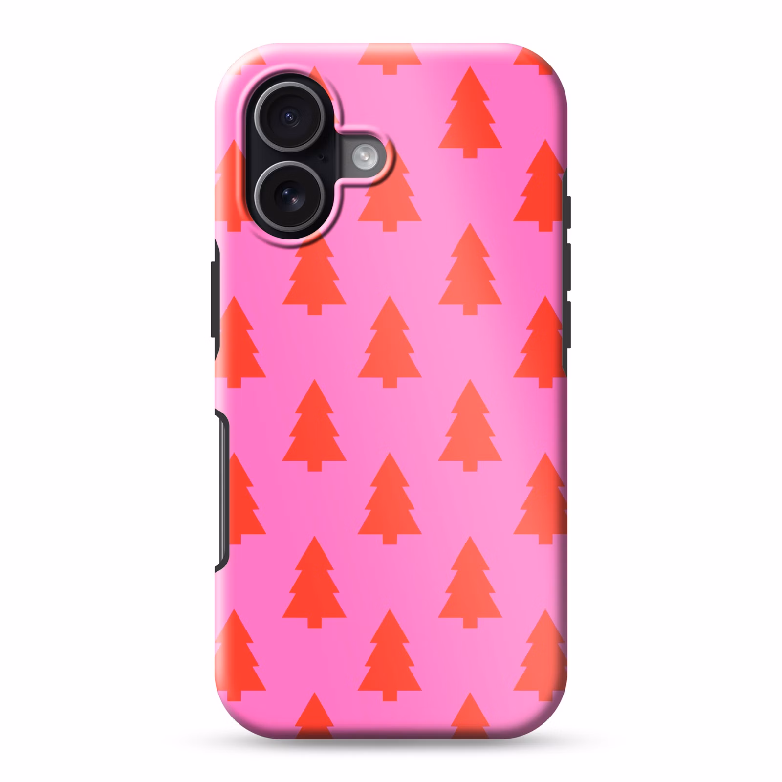 Telefoonhoesje Toughcase - Kerstboom - Rood - Neon — 1