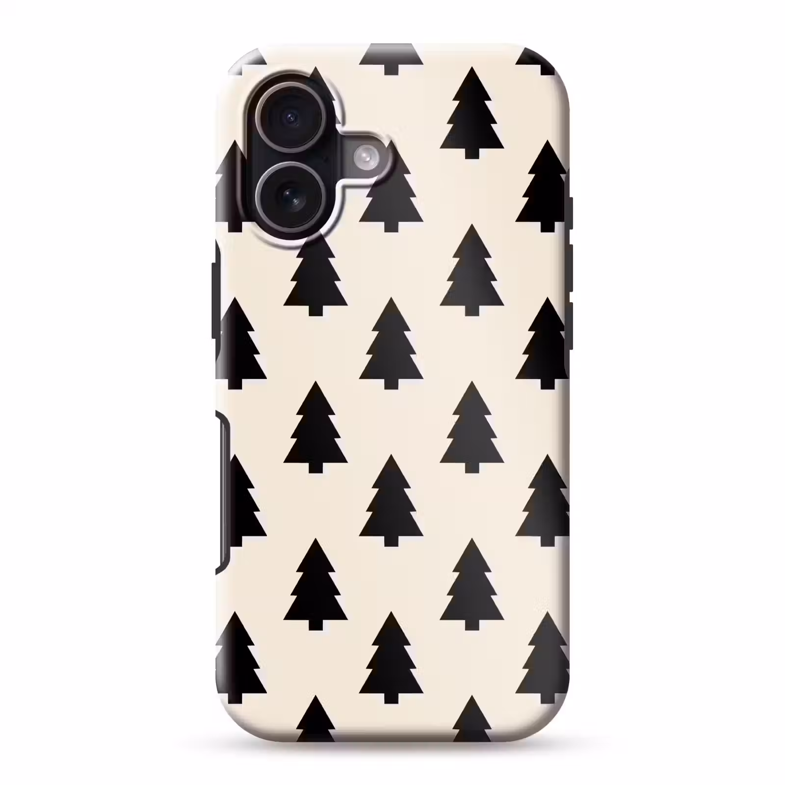 Telefoonhoesje Toughcase - Kerstboom - Wit - Zwart — 1