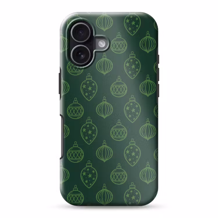 Telefoonhoesje Toughcase - Kerstbal - Groen - Kerst — 1