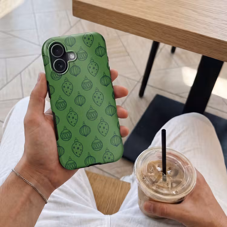 Telefoonhoesje Toughcase - Kerstbal - Kerst - Groen — 4