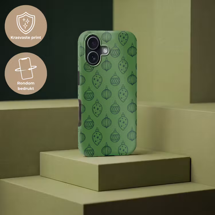 Telefoonhoesje Toughcase - Kerstbal - Kerst - Groen — 7