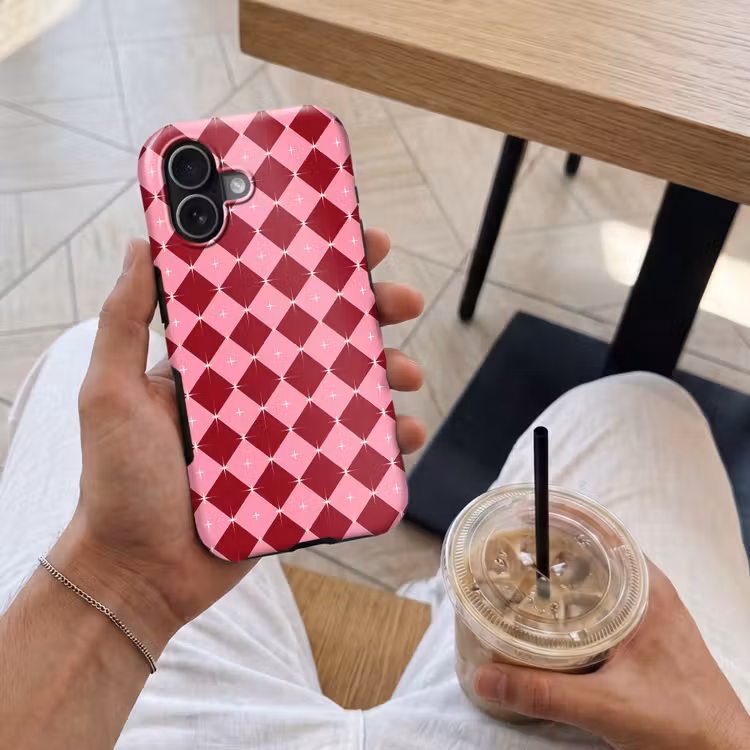 Telefoonhoesje Toughcase - Ster - Rood - Roze - Kerst — 4