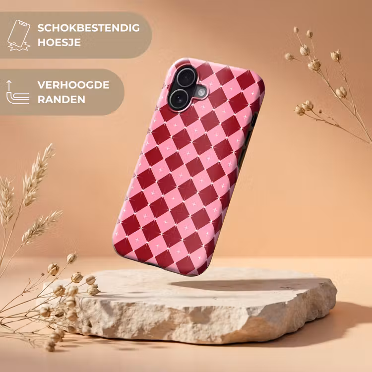 Telefoonhoesje Toughcase - Ster - Rood - Roze - Kerst — 5