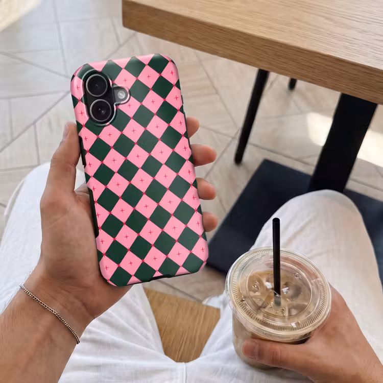 Telefoonhoesje Toughcase - Ster - Roze - Groen - Kerst — 4