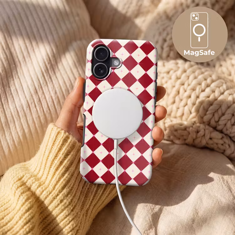Telefoonhoesje Toughcase - Ster - Roze - Rood - Kerst — 8