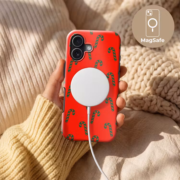 Telefoonhoesje Toughcase - Kerst - Rood - Groen - Zuurstok — 8
