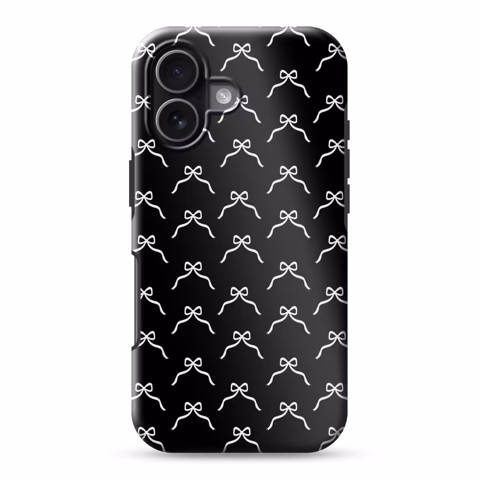 Telefoonhoesje Toughcase - Strik - Kerst - Zwart - Wit — 1